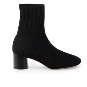 Vince Tasha Black Knit Booties Sizs 7.5